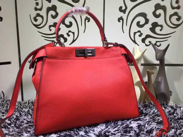 フェンディ コピー FENDI ★人気 SELLERIA PEEKABOO レギュラーサイズ Red 8BN290Q0JF0N7A